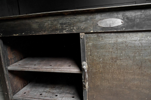 Stott steamer cabinet vintage antique shop retail display counter kicthen island prep table alton hampshire kingham