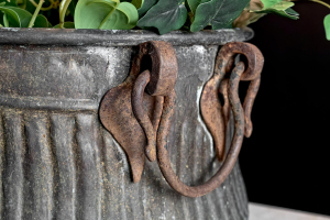 cooking  sucre pan  French Napoleon III circa 1880 Copper ribbed  Iron handles  antiques vintage alton hampshire guildford surrey