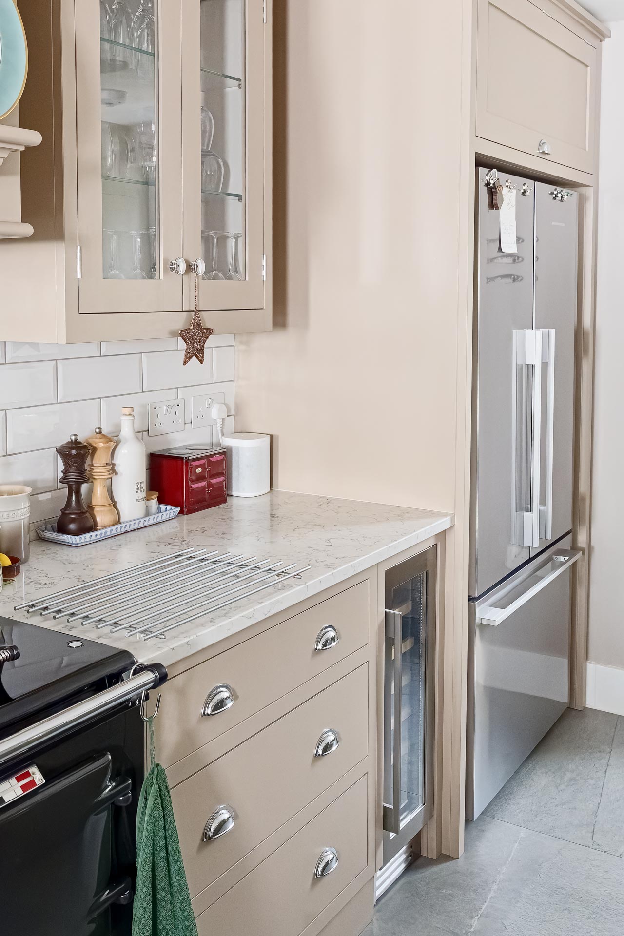 Traditional bespoke kitchen pantry utility scullery Hampstead North London alton hampshire guildford surrey shaker style luxury hand painted hand made miele fisher paykel armac martin farrow and ball quooker silestone caesarstone quartz maeble